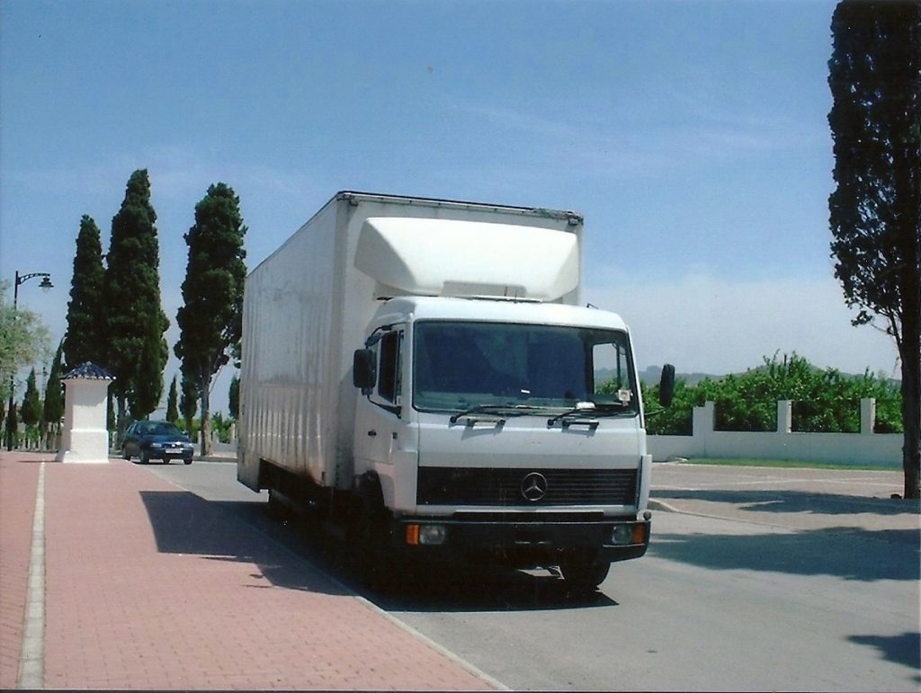An A&M Removals van on the road for long-distance removals Removals